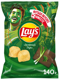 Чипсы Lay's Зеленый лук, 140г