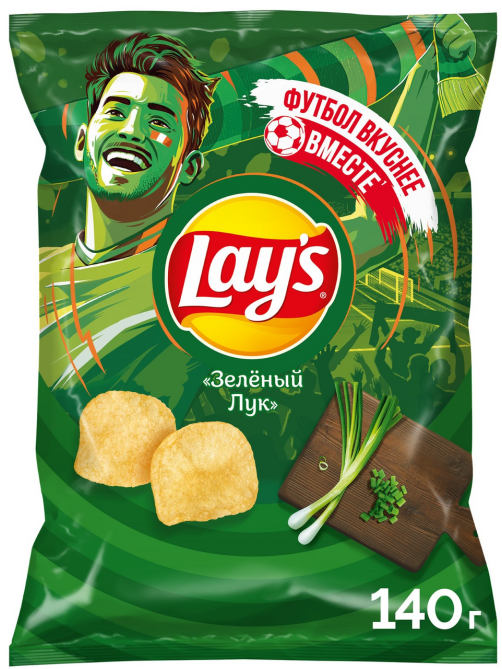 Чипсы Lay's Зеленый лук, 140г