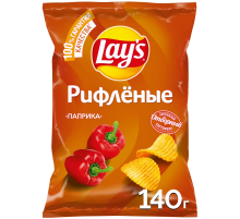 Чипсы Lay's рифленые Паприка, 140г
