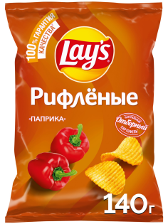 Чипсы Lay's рифленые Паприка, 140г