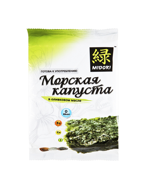 Чипсы нори Midori в оливковом масле, 5г