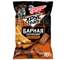 Сухарики Хрусteam Барная коллекция со вкусом Сырные палочки, 70г