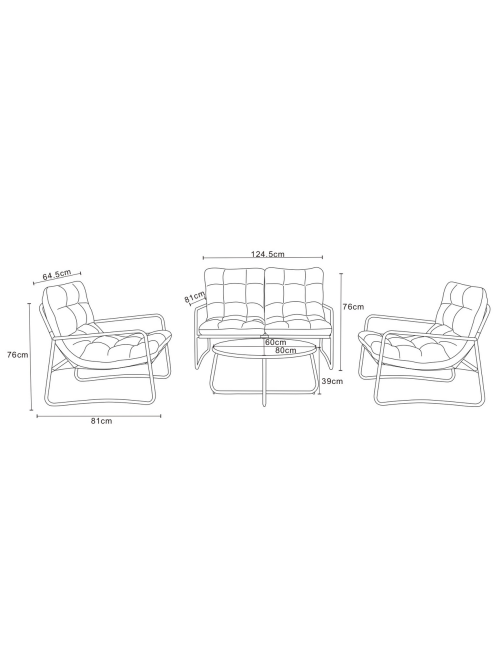 Набор мебели Zalger Garden Lounge 4 предмета
