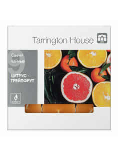 Tarrington House Свеча Чайная ароматическая Цитрус & грейпфрут, 9шт