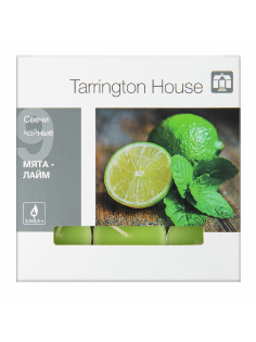 Tarrington House Свеча Чайная ароматическая Лайм & мята, 9шт