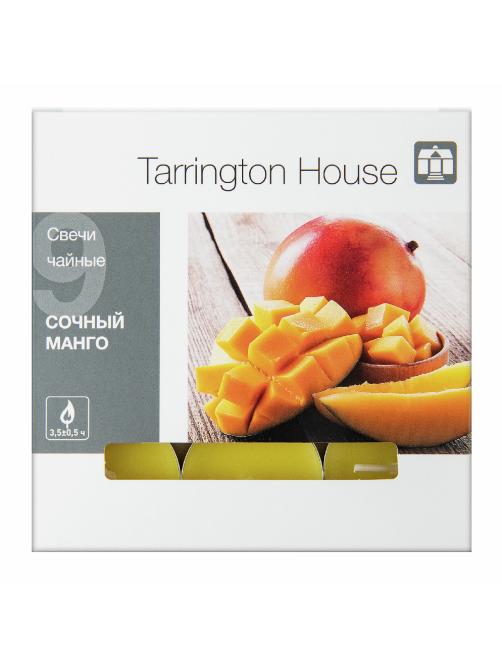 Tarrington House Свеча Чайная ароматическая Сочный манго, 9шт
