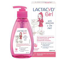 Средство для интимной гигиены детское Lactacyd Girl Экстракт персика-алоэ вера, 200мл