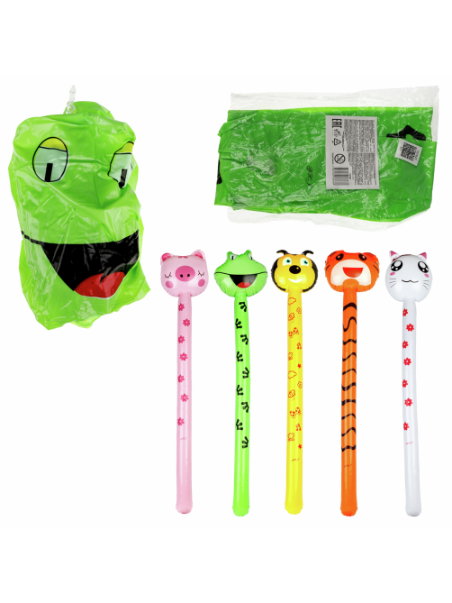Игрушка надувная 1Toy Зоопарк на палочке