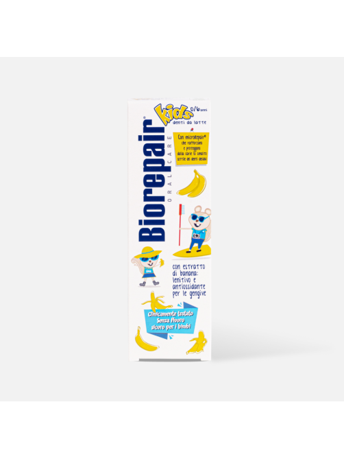 Зубная паста детская Biorepair Kids с бананом от 0 до 6 лет, 50мл