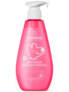 Зубная паста детская Synergetic Ягодный мусс 3+, 240г