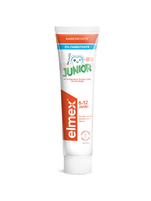 Зубная паста детская Elmex Junior защита от кариеса от 6 до 12 лет, 75мл