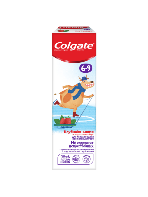 Зубная паста детская Colgate Клубника-мята от 6 до 9 лет, 60мл