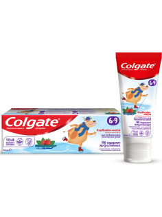 Зубная паста детская Colgate Клубника-мята от 6 до 9 лет, 60мл