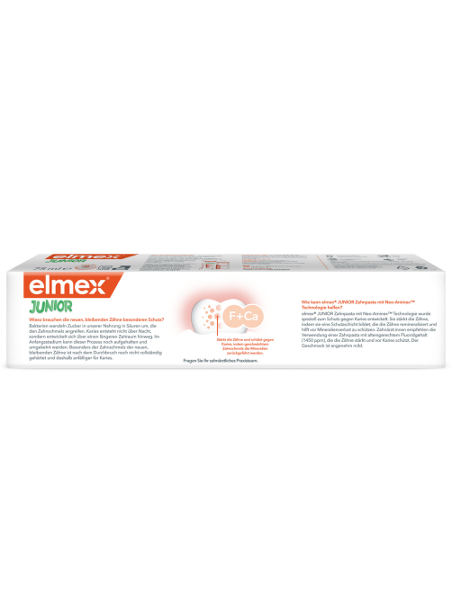 Зубная паста детская Elmex Junior защита от кариеса от 6 до 12 лет, 75мл