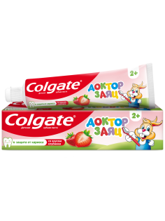 Зубная паста детская Colgate Доктор заяц 2+, 50мл