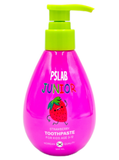 Зубная паста детская PSLab Junior Клубника от 3 до 12 лет, 200мл