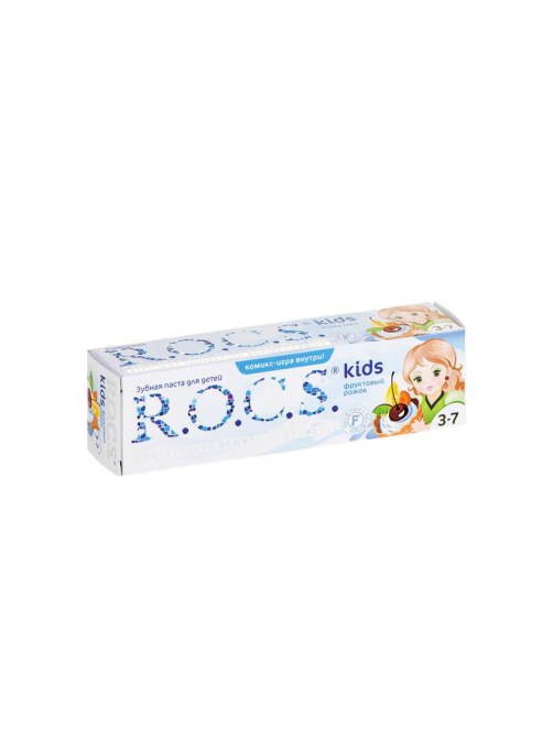 Зубная паста детская R.O.C.S. Kids Фруктовый Рожок от 3 до 7 лет, 45г
