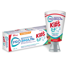 Зубная паста детская Sensodyne Kids Proэмаль клубника 2-6, 50мл