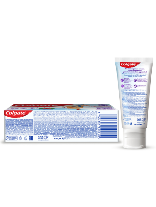 Зубная паста детская Colgate Клубника-мята от 6 до 9 лет, 60мл