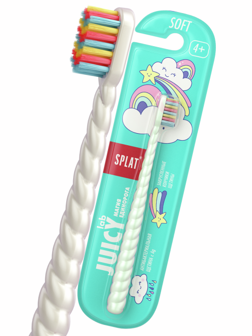 Зубная щетка детская Splat Juicy Lab мягкая 4+ лет