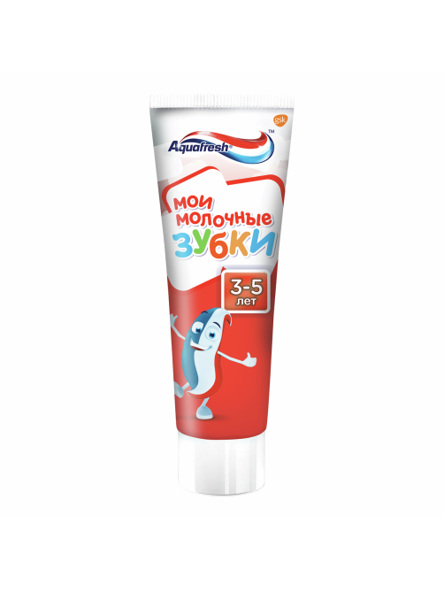 Зубная паста детская Aquafresh Мои молочные зубки для защиты от кариеса с фтором от 3 до 5 лет, 50мл