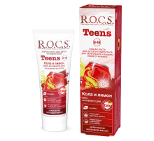 Зубная паста детская R.O.C.S. Teens Кола и Лимон от 8 до 18 лет, 74г