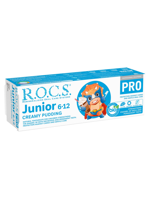 Зубная паста детская R.O.C.S. Junior Pro Сливовый пудинг от 6 до 12 лет, 74г