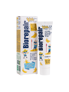 Зубная паста детская Biorepair Kids с бананом от 0 до 6 лет, 50мл