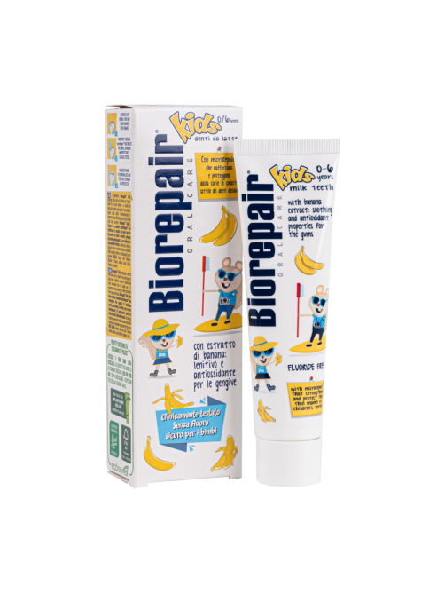 Зубная паста детская Biorepair Kids с бананом от 0 до 6 лет, 50мл