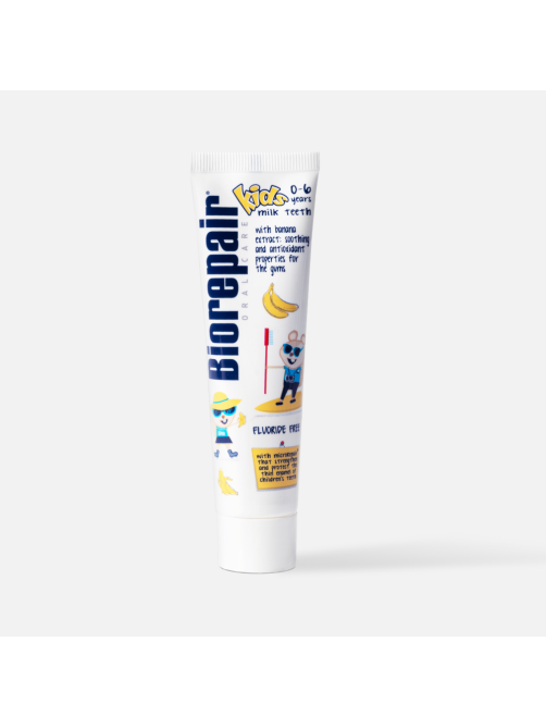 Зубная паста детская Biorepair Kids с бананом от 0 до 6 лет, 50мл