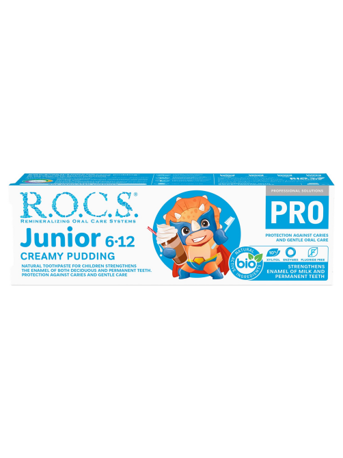 Зубная паста детская R.O.C.S. Junior Pro Сливовый пудинг от 6 до 12 лет, 74г