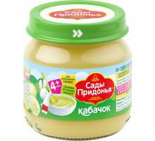 Пюре овощное детское Сады Придонья Кабачок с 4 месяцев, 80г
