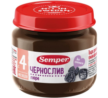 Пюре фруктовое детское Semper Чернослив с 4 месяцев, 80г