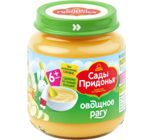 Пюре детское Сады Придонья Рагу овощное, 120г