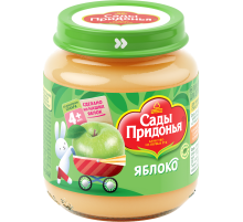 Пюре фруктовое детское Сады Придонья Яблоко с 4 месяцев, 120г