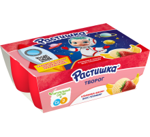 Творог детский Растишка Клубника, банан и пломбир 3.5% с 3 лет (45г х 6шт), 270г