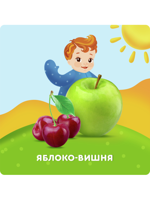 Сок детский Агуша детский Яблоко и вишня с 5 месяцев, 200мл