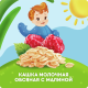 Каша молочная детская Агуша Овсяная Малина 2.5% с 6 месяцев, 200мл