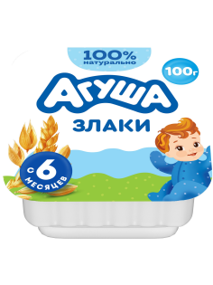 Творог детский Агуша Злаки 3.9% с 6 месяцев, 100г