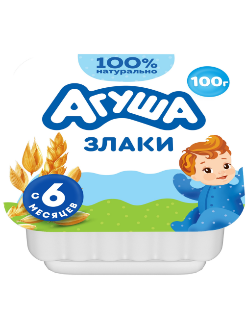 Творог детский Агуша Злаки 3.9% с 6 месяцев, 100г