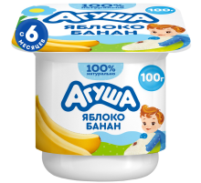 Творог детский Агуша Яблоко и банан 3.9% с 6 месяцев, 100г