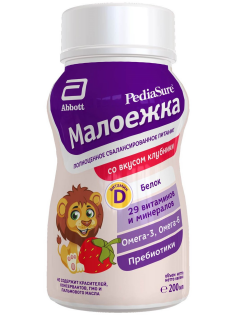 Напиток детский PediaSure Малоежка Клубника с 12 месяцев, 200мл