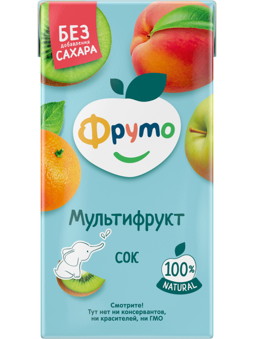 Сок детский Фруто Мультифрукт с 6 месяцев, 500мл