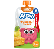 Пюре детское Агуша Грушевый, 80г