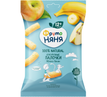 Кукурузные палочки детские ФрутоНяня Яблоко и банан с 12 месяцев, 20г
