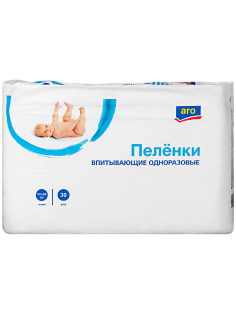 aro Пеленки одноразовые впитывающие 40 x 60см, 30шт