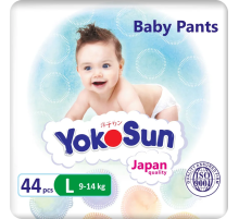 Подгузники-трусики YokoSun L 9-14кг, 44шт
