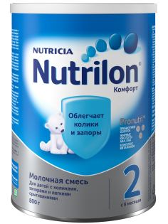 Смесь молочная детская Nutrilon 2 Комфорт с 6 месяцев, 800г