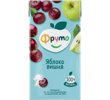 Нектар детский ФрутоНяня Фруто Яблоко и вишня, 500мл