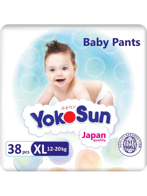 Подгузники-трусики YokoSun XL 12-20кг, 38шт